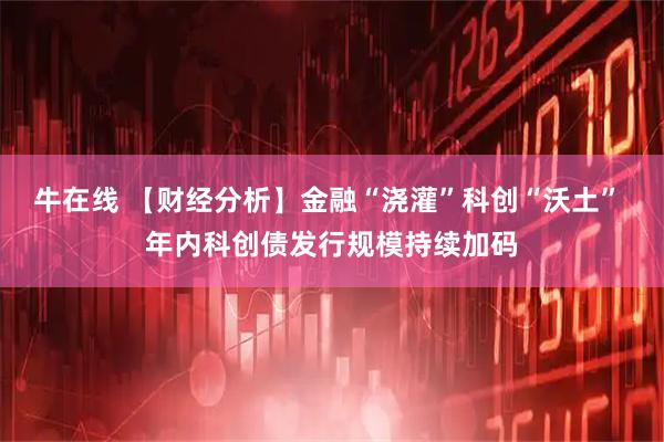 牛在线 【财经分析】金融“浇灌”科创“沃土” 年内科创债发行规模持续加码
