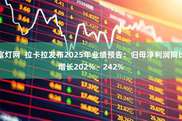 富灯网 拉卡拉发布2025年业绩预告:归母净利润同比增长202% - 242%