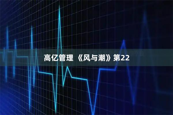 高亿管理 《风与潮》第22